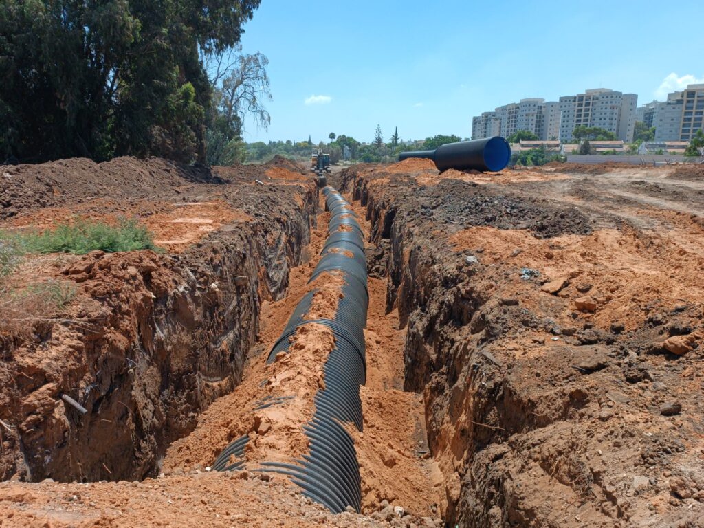 פרויקט צנרת פלדקס בשכונת גדות ביהוד